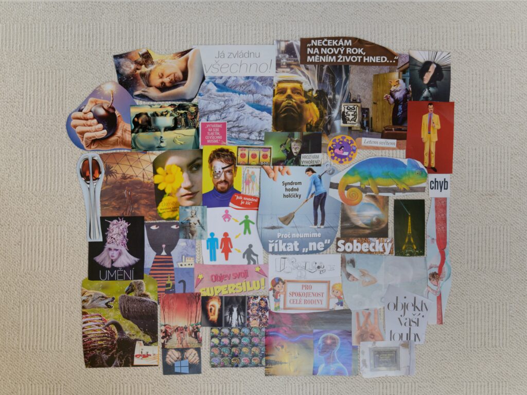 Obrázek koláže Práce se strachem